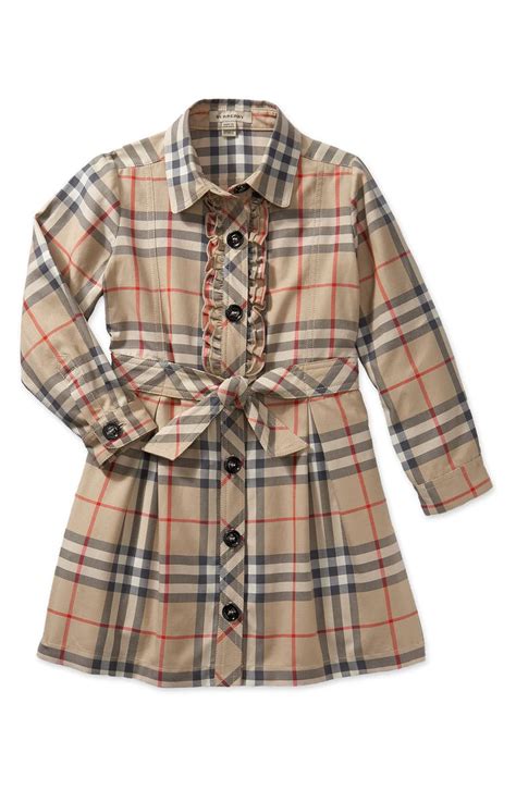 burberry toddler dress long sleeve|nordstrom baby girl Burberry dresses.